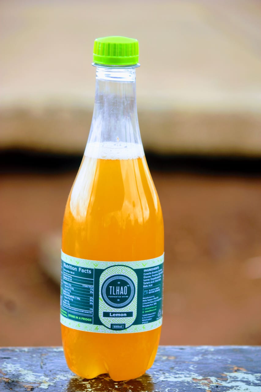 Tlhao Lemon fermented drink bottle